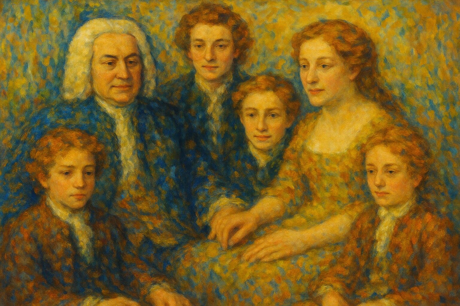 Familienportraet von Bach